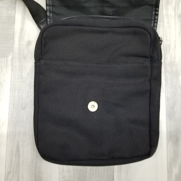 ✅Harris Tweed & Canvas Adjustable Crossbody Bag Hand Woven Black Pink Plaid - Picture 5 of 11